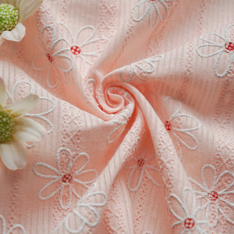 CraftDesignL Linen Daisy Embroiderd Cotton Fabric,Floral Embroidered  Fabric,Daisy Fabric,Embroidered Fabric,Dress Fabric,Designer Fabric,Fabric  by