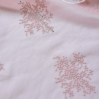 134cm Width x 95cm Length Premium Vine Branch Embroidery Cotton Fabric