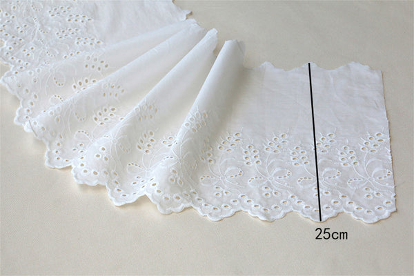 2 Yards of 9cm Width Premium Lolita Lace Floral Emboridery Lace Ruffled  Lace Frill Lace