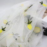 130cm Width x 95cm Length Lolita Pineapple Embroidery Tulle Lace Fabric