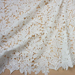 125cm Width x 95cm Length Botanical Branches Guipure Embroidery Lace Fabric