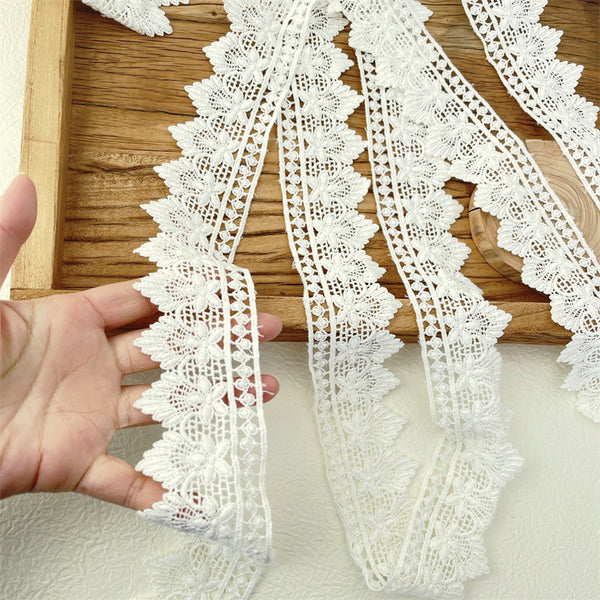 4 Yards x 5cm Width Vintage Cotton Lace Ribbon – iriz Lace