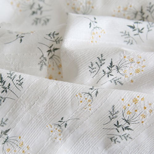 4 Yards of 10cm Width Retro Embroidery Cotton Fabric Lace Eyelet