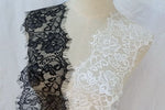 3 Yards of 13.5cm Width Premium Eyelash Lace Trim